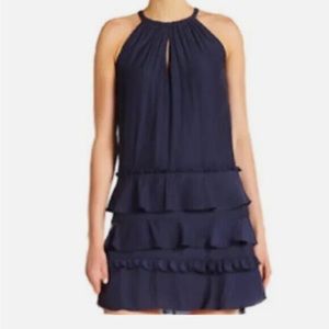Ramy Brook Leo mini dress navy size small